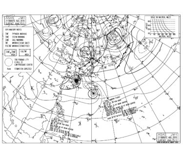 8/22 3:00 ASAS 気圧配置と波情報〜これからさらにうねり強まりクローズへ、台風20号の接近時の速度を要注視