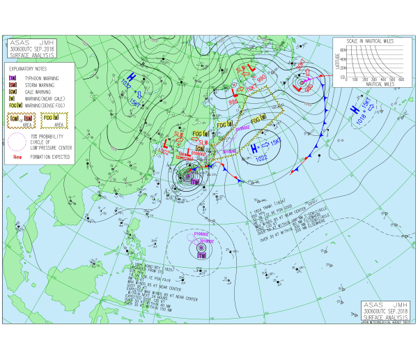 実況天気図