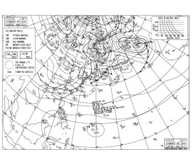 冬型の気圧配置で太平洋側はうねりの弱いクリスマスイブ（2018.12.24）