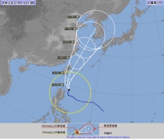 2019年台風5号(T1905)～太平洋側には南西うねりのいい波がブレイク