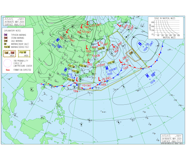 天気図に現れない等圧線による風の流れ 南西の風が夕方まで続く 5 27 週末サーファーのための波乗り気象学