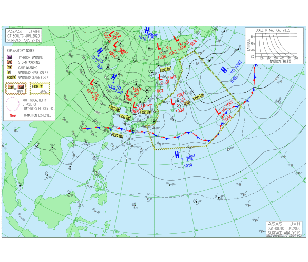 実況天気図