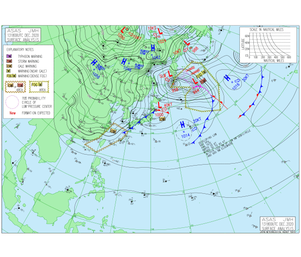 実況天気図