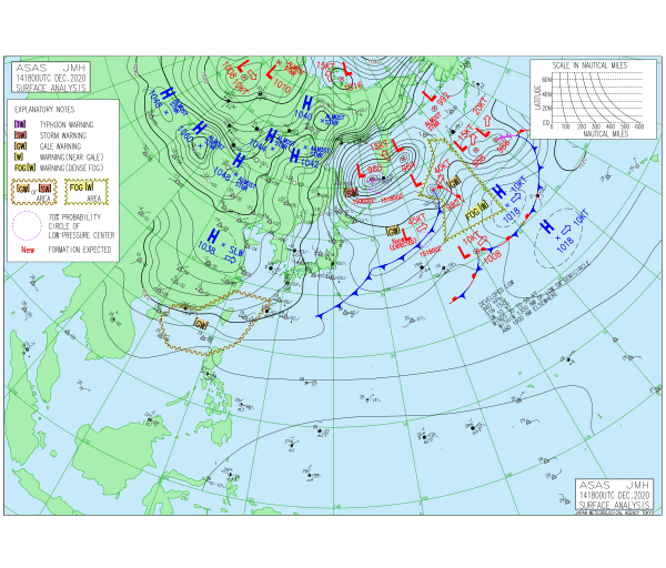 実況天気図