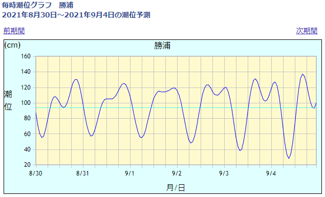 勝浦の潮位情報_210828