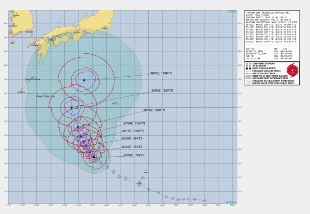 台風16号JTWC_210925