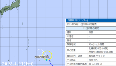 週末土日の朝一は北東の風が吹きそうだけどサイズはイマイチ･･･【2023.4.21】