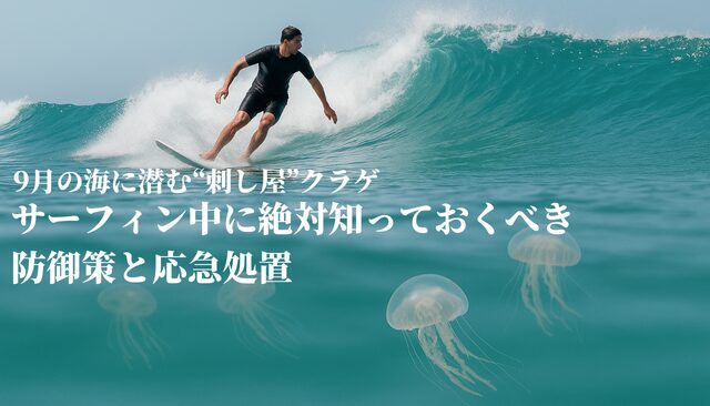 9月の海に潜む“刺し屋”クラゲ｜サーフィン中に絶対知っておくべき防御